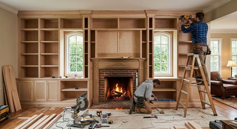 Built In Bookshelves Installation in Alexandria, VA