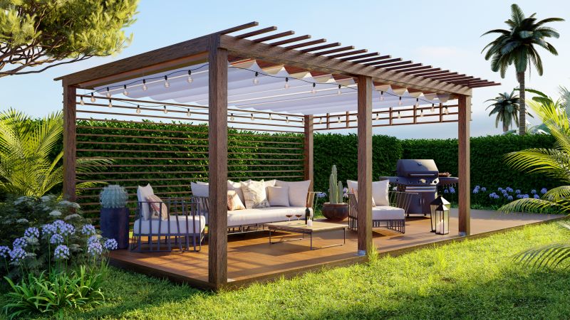 Outdoor Pergola with Seating